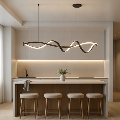 Suspension Luminaire Led - Éclat Noir Contemporain