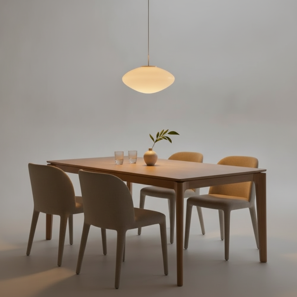 Suspension Luminaire Led - Galet Opalin Flottant