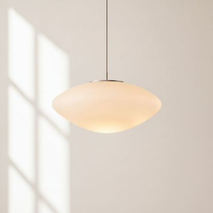 Suspension Luminaire Led - Galet Opalin Flottant