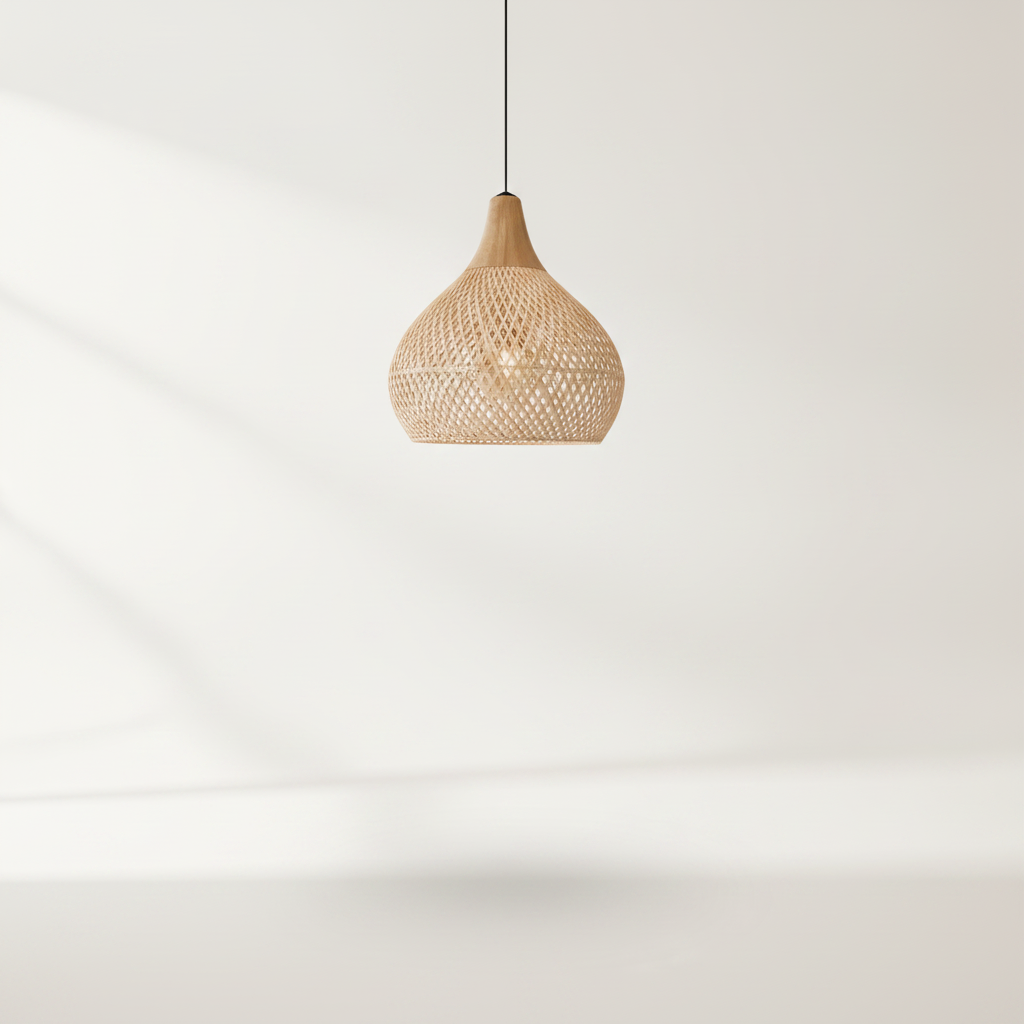 Suspension Luminaire Rotin - Halo Tressé Bohème