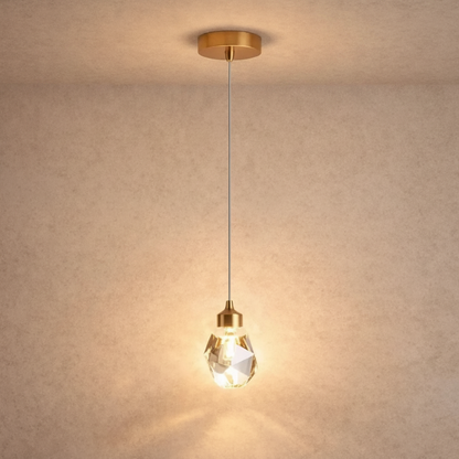 Suspension Luminaire Verre - Cristal Suspendu Précieux
