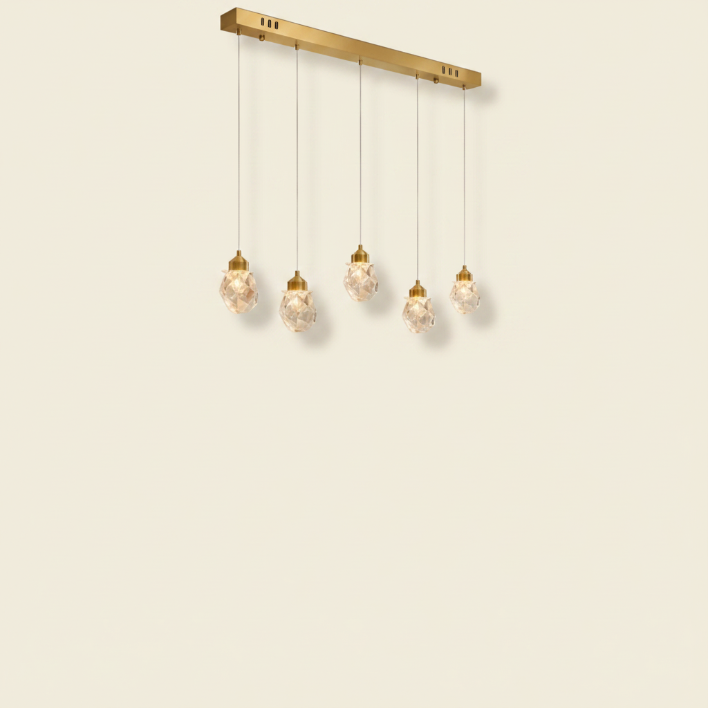Suspension Luminaire Verre - Cristal Suspendu Précieux