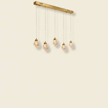 Suspension Luminaire Verre - Cristal Suspendu Précieux