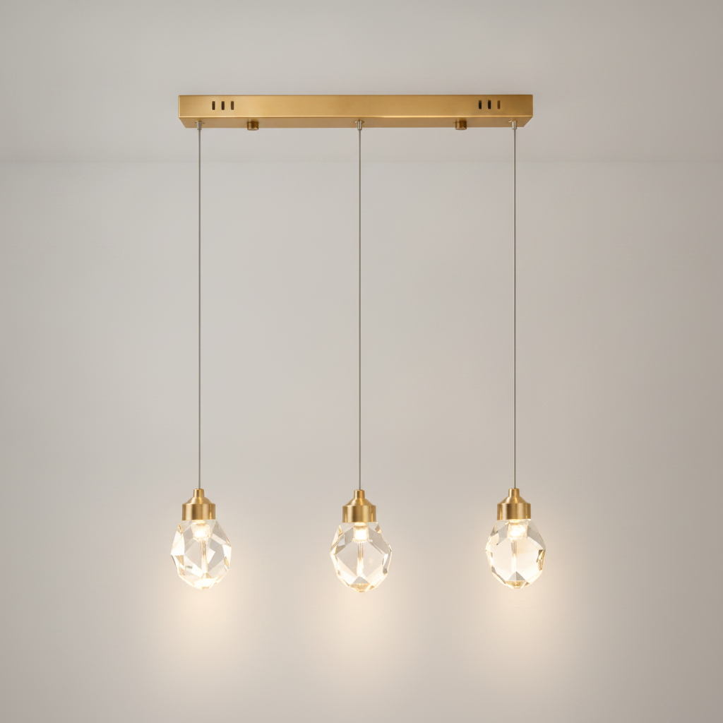 Suspension Luminaire Verre - Cristal Suspendu Précieux