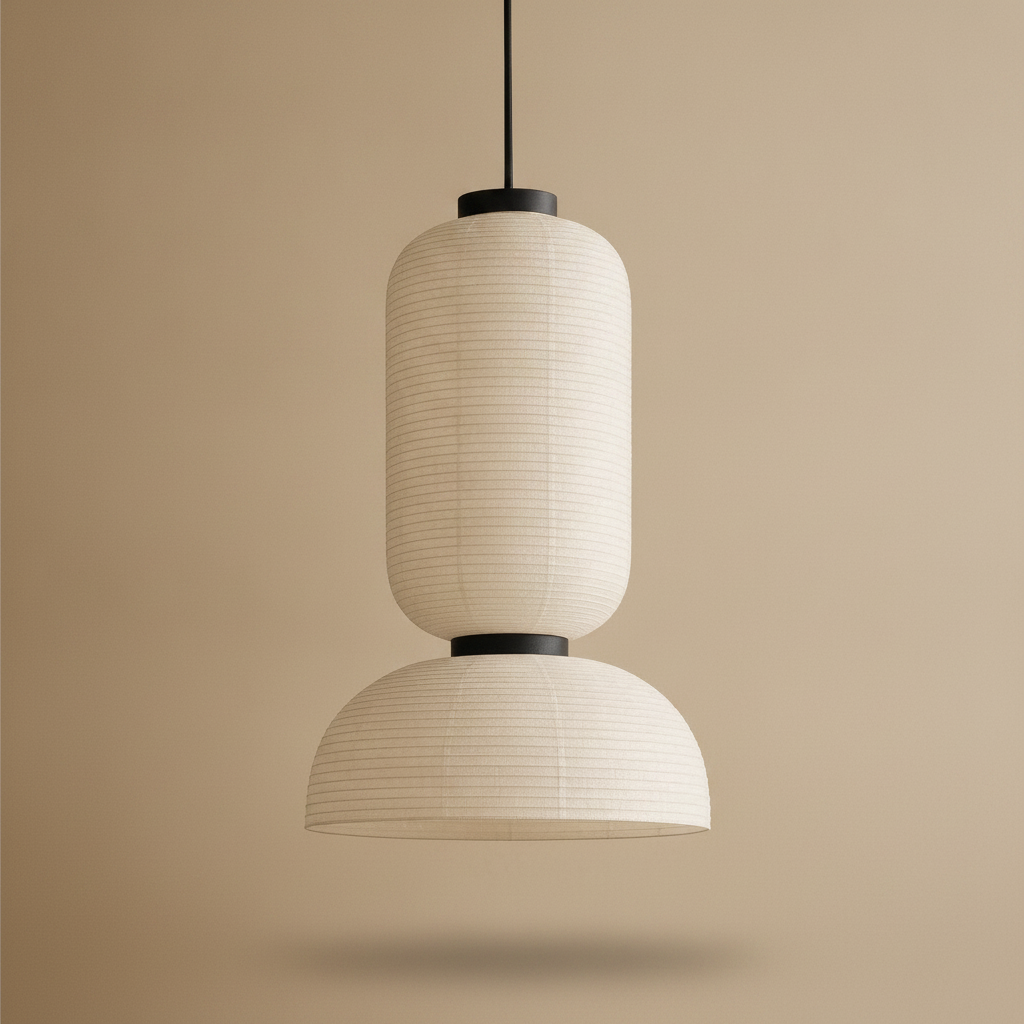 Suspension Papier de Riz - Équilibre Wabi Sabi